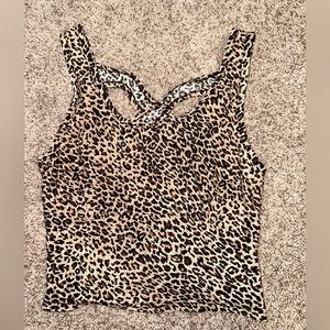 Women’s cheetah print top (size xs)